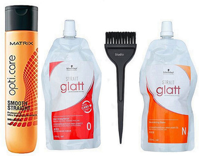 

studio Of Hair Brush, Straight & Smooth Hair Shampoo With Professional Hair Straightener Deep Conditioner(Set of 4)