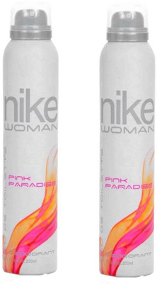 

Nike Pink Paradise Deodorant Spray - For Women(400 ml, Pack of 2)