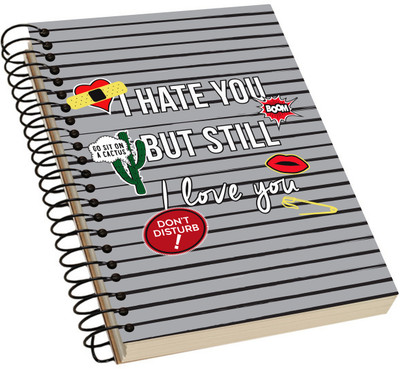 

Huggy Pandas A5 Notebook(Innovative Acrylic Notebook, Multicolor)