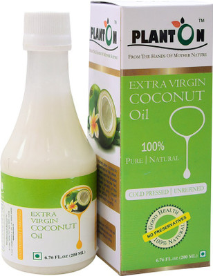 

Planton Extra Virgin Cold-Pressed Coconut Oil Plastic Bottle(200 ml)
