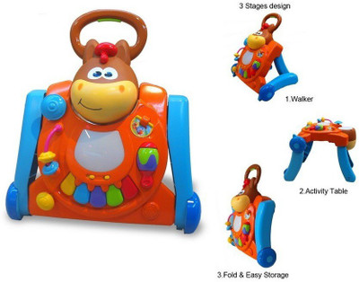

B kids 003993 3in1 Twinkling Horse Table Walker Gag Toy