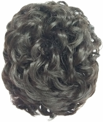 

STYLERA Women Curly Synthetic Artificial Hair Bride Bun Juda rubber free size Wavy Curly Wigs Hair Extention Accessories 26 NATURAL BROWN Bun(Brown)