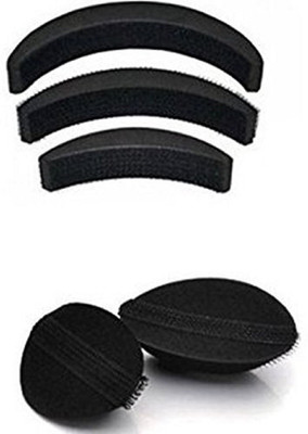 

JAMPAK Hair Accessories set of 5pcs / base volumizer and base puff maker Hair Accessory Set(Black)