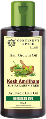 

Continent Spice Khadi Kesh Amritham Herbal Hair Growth Oil - CS682005 Hair Oil(50)