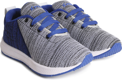 

Xpert Boys Lace Running Shoes(Grey, Grey;blue