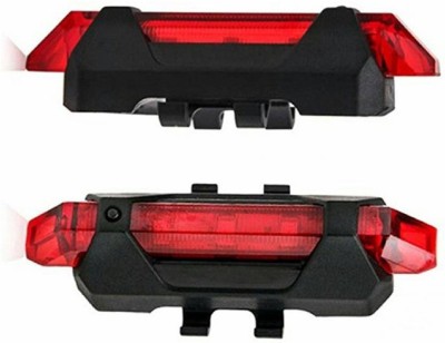 

PEDAL MACHINE WATERPROOF BICYCLE SAFETY RED BEAMING 5 LED 4 MODE REAR LIGHT FOR UNIVERSAL LED Rear Break Light(Red)