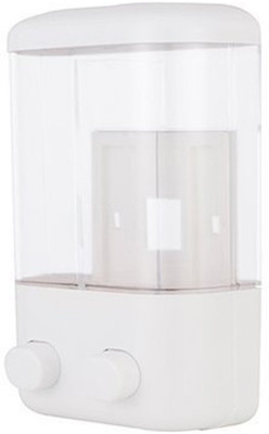 

Lemish Multipurpose Wall Mounted Easy Separated & Assembled Unit Twin Head Touch Soap Dispenser 1000 ml Soap, Shampoo Dispenser(White)