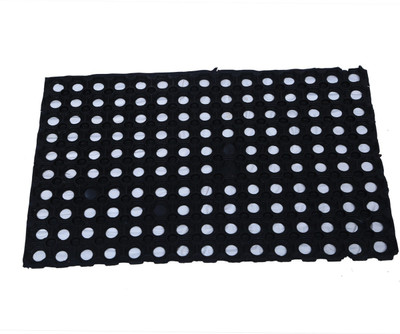 KUBER INDUSTRIES Rubber Door Mat(Black, Free)