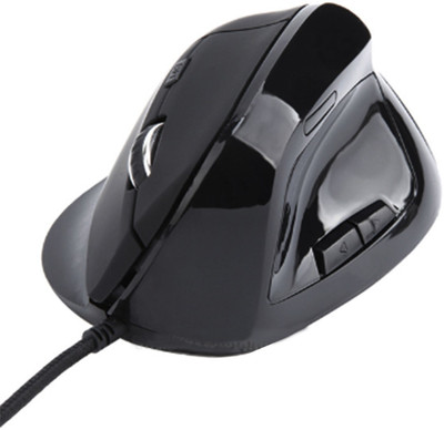 

TecMac Vertical, 6-Buttons, 4 Adjustable DPI and LED Light Indicator Wired Optical Gaming Mouse(USB 2.0, Black)