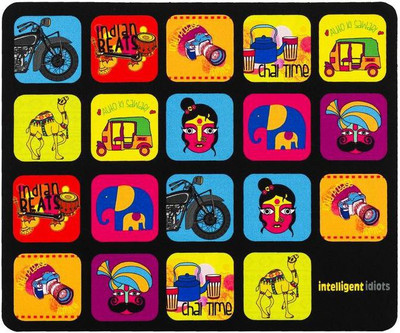 

Intelligent Idiots indian theme Mousepad(Multicolor)