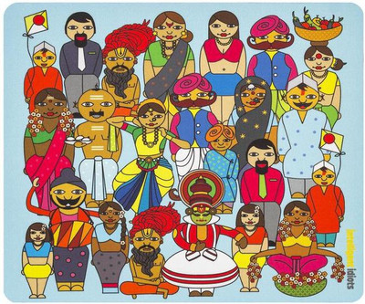 

Intelligent Idiots faces of india Mousepad(Multicolor)
