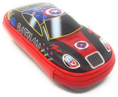 

Parteet pouch Pencil pouch Art Polyester Pencil Box(Set of 1, Red)