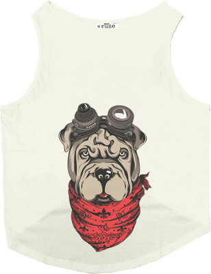 

Ruse Tank for Dog(Ecru, White