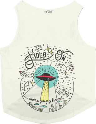 

Ruse Tank for Dog(Ecru, White