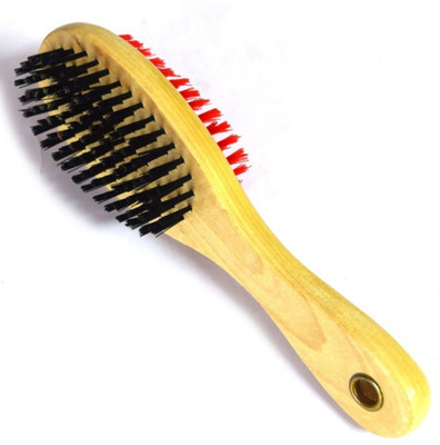 

Pet Needs High Quality Double Sided Wooden Bristles Dog Brush -Small Plain/ Bristle Brushes for Dog