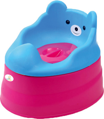 

Ole Baby Anti Skid 3 in 1 Cute Smiling Bear Face Premium Quality Multi functional Chair BPA FREE 0 - 4 years Potty Box(Blue, Pink)