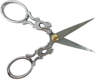 

AASA Hair Cutting Scissor For Salon Scissor Accessories, Silver Scissors(Set of 1, Silver)
