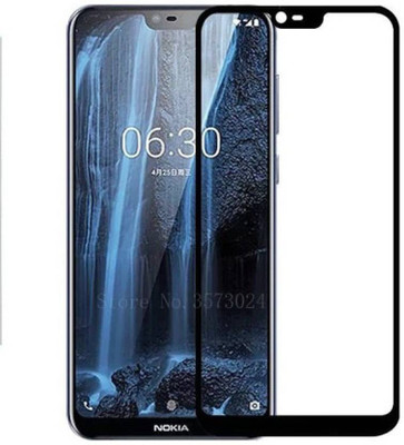 KrKis Edge To Edge Tempered Glass for Nokia 6.1 Plus(Pack of 1)