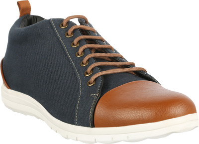 

Cizmar Stylish Canvas & Leather Shoes Casuals For Men(Tan, Black, Navy blue