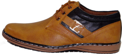 

M2CINDIA Mens Camel Side Black Casual Lace Up Shoes Casuals For Men(Bronze