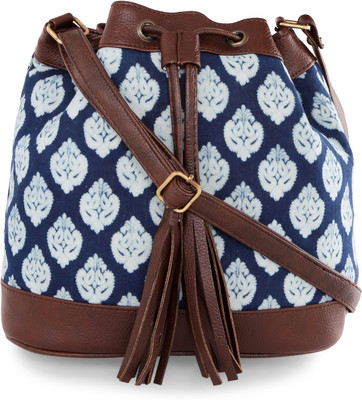 

Vivinkaa Women Casual Blue Cotton Sling Bag
