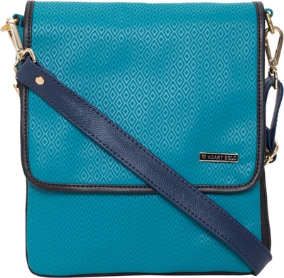 

heart held Girls Casual Blue PU Sling Bag