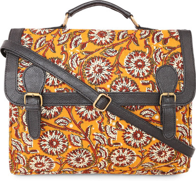 

Vivinkaa Women Casual Yellow Cotton Satchel