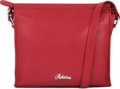 ADAIRA Girls Casual Maroon PU Sling Bag