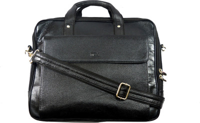 

Imex International Men Formal Black Genuine Leather Messenger Bag