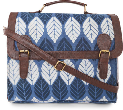 

Vivinkaa Women Casual Blue Cotton Satchel