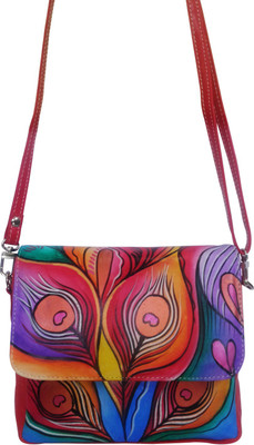 

EL Mio Women Evening/Party, Casual Multicolor Genuine Leather Sling Bag