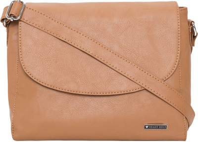 

heart held Girls Casual Beige PU Sling Bag
