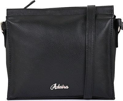 ADAIRA Girls Casual Black PU Sling Bag