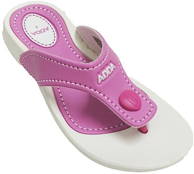 

Adda Slippers, White pink