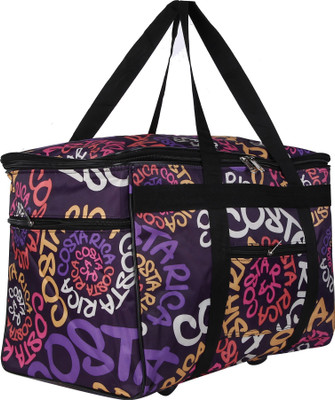 

DIVYANA 37 Litres Foldable Water Resistant Travel Duffle Bag, Luggage Bag, Picnic bag, Storage Organizer Bag (Colour & Print may vary) Small Travel Bag - Medium(Multicolor)