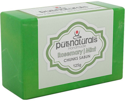

Pure Naturals Chunks Soap Rosemary | Mint - 125g-Set of 3(125 g, Pack of 3)