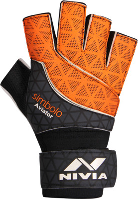 

Nivia Simbola Aviator Futsal Goalkeeping Gloves (, Orange