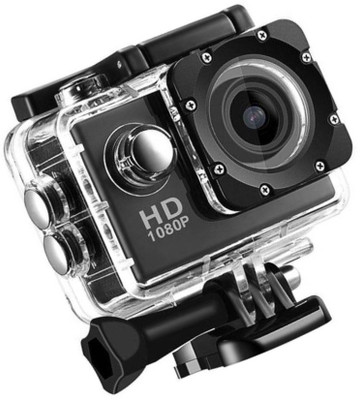ALONZO Sport Action Camera /30fps 12MP Action Camera with EIS, Ultra HD 30m Waterproof Camera with Remote Control, 170 Degree Wide Angle Sports and Action Camera(Black 12 MP)