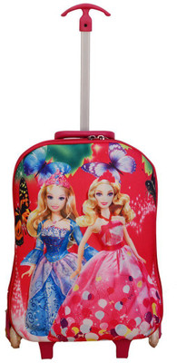 

GOCART 3D Gorgeous 2 Barbie Pink Children's Trolley Bag Cabin Luggage -  inch(Red