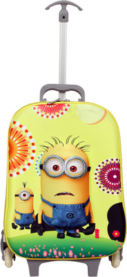 

GOCART 3D Design Minion Character Children's Luggage Bag Children trolley Bag Small Travel Bag - 18(Yellow)