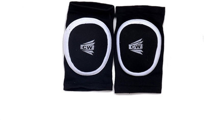 

CW Stretchy Cotton Compression Braces Knee, Calf & Thigh Support (L, Black)
