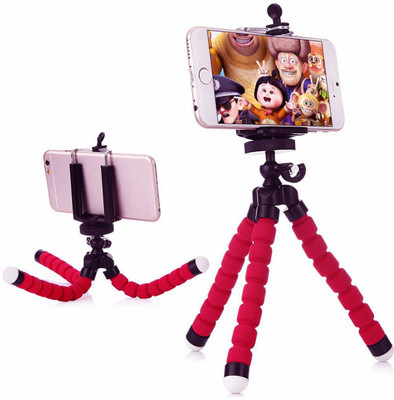

Blue Birds Sponge Flexible Octopus Tripod with Phone Holder For iPhone Samsung Huawei Xiaomi Lenovo HTC Honor and all Smartphones and Video Cameras Tripod(Multicolor, Supports Up to 1000 g)