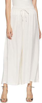Dream & Dzire Regular Fit Women White Trousers