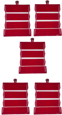

shivanshshine Set of 5 velvet Earring Folder case Jewellry storage travelling Jewellery Vanity Box (Maroon) Jewellery Storage Vanity Box(Maroon)