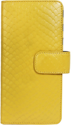 

AzraJamil Women Yellow Genuine Leather Wallet(17 Card Slots)