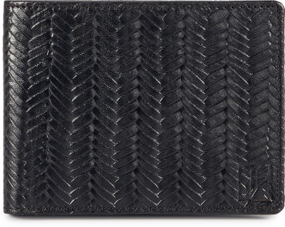 

Toffil Men Black Genuine Leather Wallet(6 Card Slots), Light black