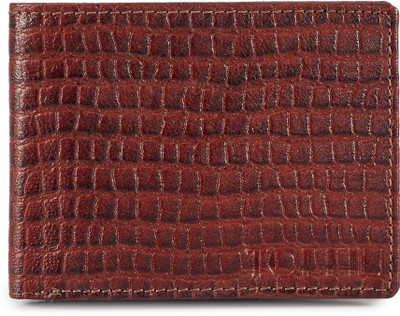 

Toffil Men Brown Genuine Leather Wallet(6 Card Slots)