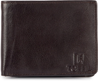

Toffil Men Brown Genuine Leather Wallet(10 Card Slots)