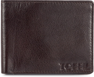 

Toffil Men Brown Genuine Leather Wallet(3 Card Slots)