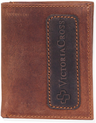 

Victoria Cross Men Brown Genuine Leather Wallet(6 Card Slots)